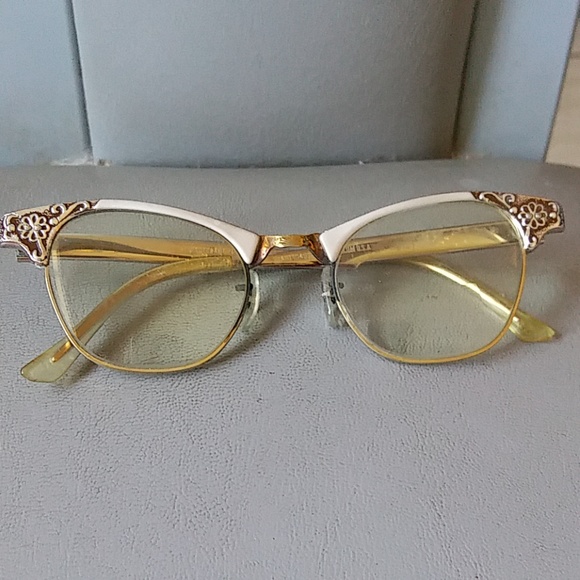 Vintage 1950 Cat Eye reading glasses USA - Picture 2 of 8